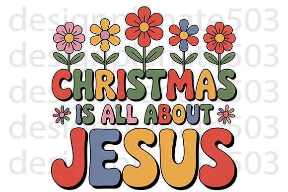 Jesus Christmas Png: Graphics for T-Shirt Designs