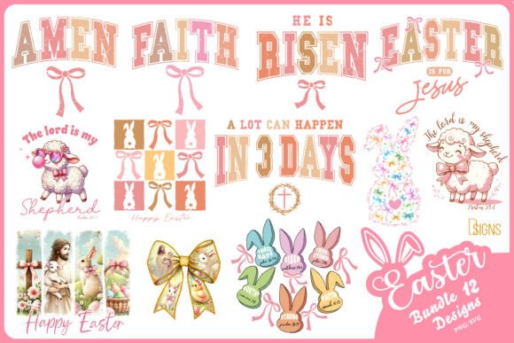 Jesus Easter SVG Christian Bundle Graphics