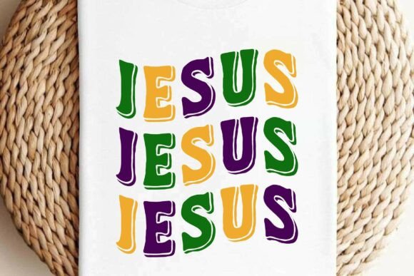 Mardi Gras Jesus: Graphics & T-Shirt Designs