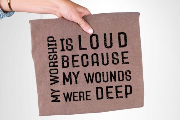 My Worship is Loud: T-Shirt Graphics & Faith Blog Design