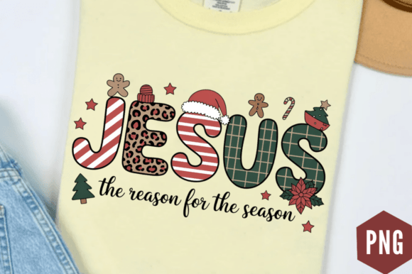 Retro Jesus Christmas Reason for the PNG